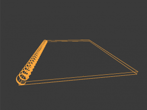 school notebook Model 3D