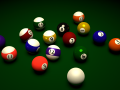 15 Pool Balls and Cue Ball 3D-Modell