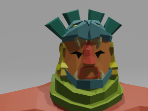 aztec golem Modelo 3D