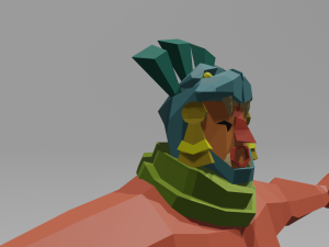aztec golem Modelo 3D