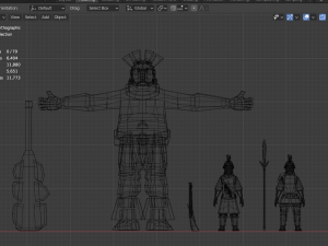 aztec golem Modelo 3D