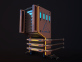 Futuristic Air Purifier 3D Model