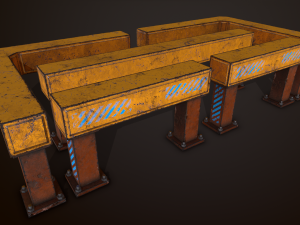 Barrier fence Modèle 3D