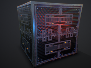 Futuristic PBR Texture P2 3D-Modell