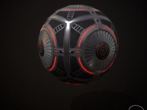 Futuristic PBR Texture P6 3D-Modell