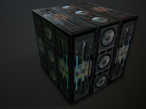 Futuristic PBR Texture P7 3D-Modell