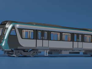 modern sydney metro train Modelo 3D