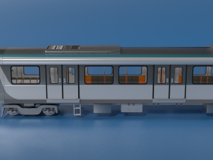 modern sydney metro train Modelo 3D