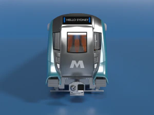 modern sydney metro train 3D Model