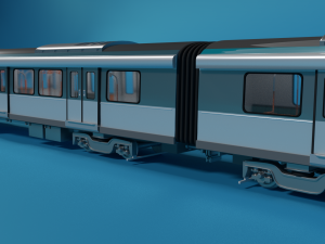 modern sydney metro train Modelo 3D