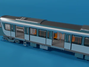 modern sydney metro train 3D Model