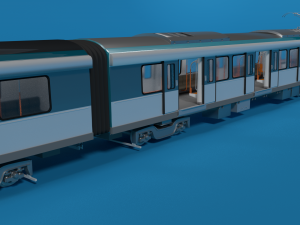 modern sydney metro train Modelo 3D
