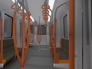 modern sydney metro train 3D Model