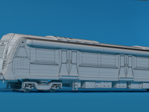modern sydney metro train Modelo 3D