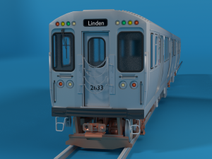 chicago l subway train 3Dモデル