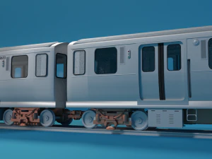 chicago l subway train 3D Model