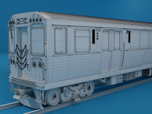 chicago l subway train 3Dモデル