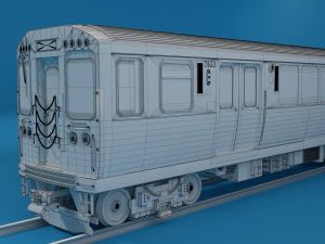 chicago l subway train 3D Model