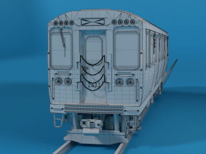 chicago l subway train 3D Model