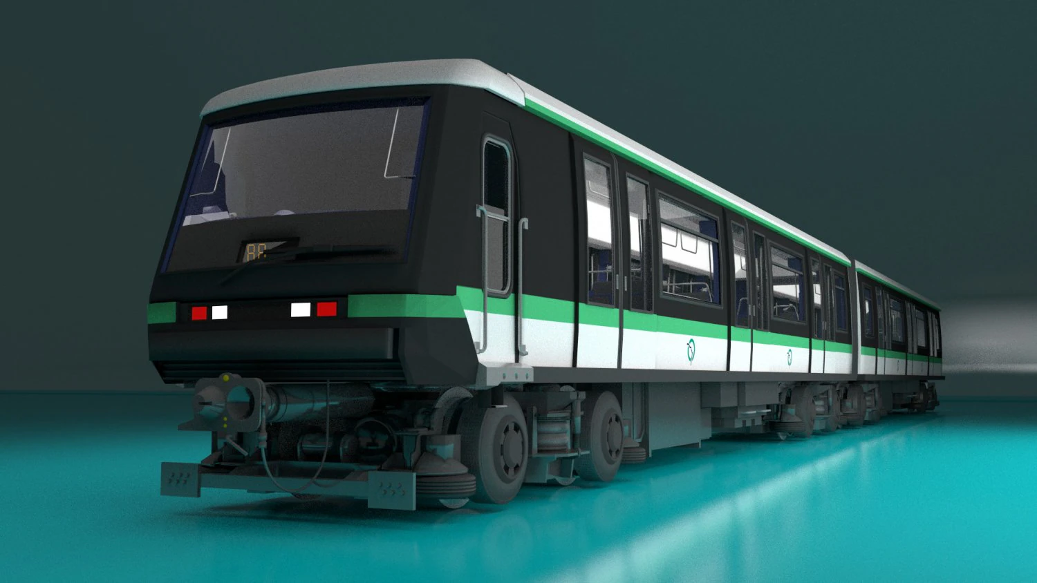 paris subway train 3D Model .c4d .max .obj .3ds .fbx .stl .blend 