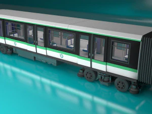 paris subway train 3D Model