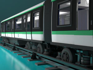 paris subway train 3D Model