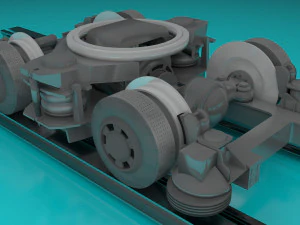 paris subway train 3D Model