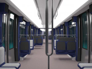 paris subway train 3D Model