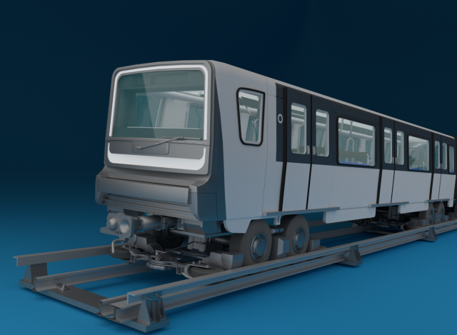 paris subway train 3D मॉडल .c4d .max .obj .3ds .fbx .stl .blend 