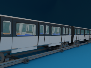 paris subway train 3D मॉडल