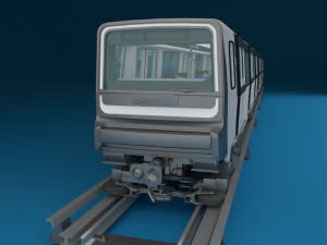 поезд парижского метро 3D Модель