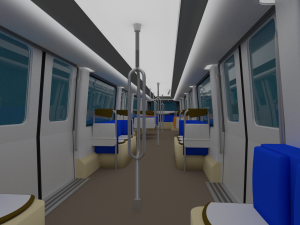 paris subway train 3D मॉडल