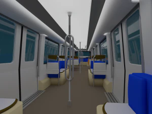 поезд парижского метро 3D Модель