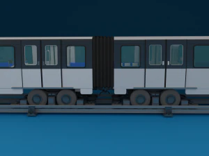 поезд парижского метро 3D Модель