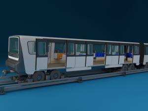 paris subway train 3D मॉडल