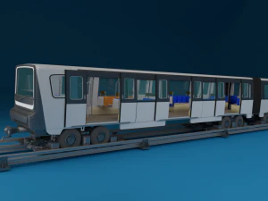 поезд парижского метро 3D Модель