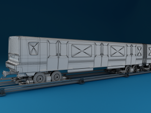 paris subway train 3D मॉडल