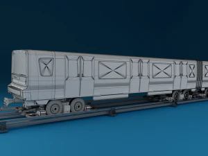 поезд парижского метро 3D Модель