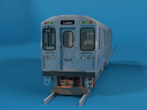 chicago l subway train 3D Model