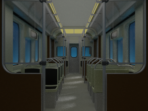 chicago l subway train 3D Model