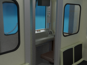chicago l subway train 3D Model