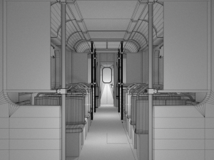 chicago l subway train 3D Model