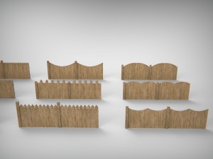 modular fences pack 3Dモデル