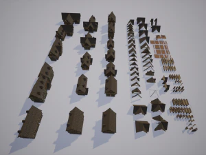 medieval modular pack 3D Model