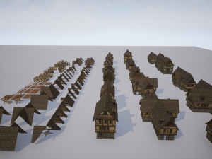medieval modular pack Model 3D