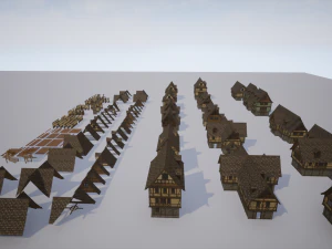 medieval modular pack 3D Model
