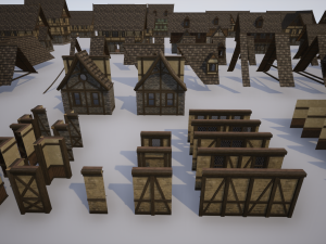 medieval modular pack Model 3D