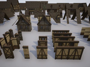 medieval modular pack 3D Model