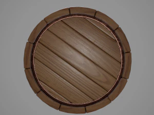 vecchio secchio rustico Modello 3D