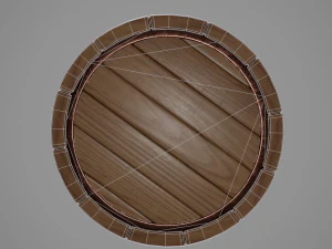 vecchio secchio rustico Modello 3D